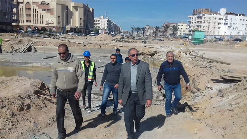 محافظ البحر الأحمر يتفقد الجزيرة الوسطى بالغردقة
