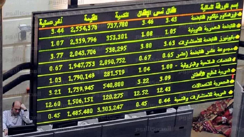 تباين أداء البورصة.. و«EGX30» يهبط لـ 13146 بمنتصف التعاملات