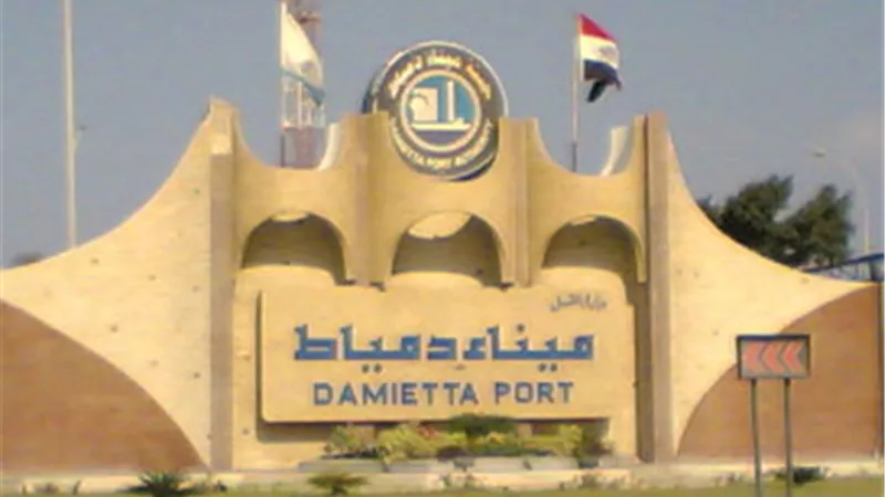 ميناء دمياط يستقبل 6 سفن حاويات وبضائع عامة
