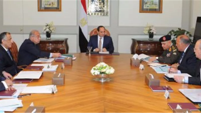 «السيسي» يطالب بزيادة الاحتياطي الأجنبي بحضور طارق عامر