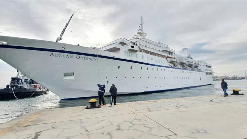 ميناء بورسعيد السياحي يستقبل سفينة Aegean odyssey ضمن رحلات سياحة 