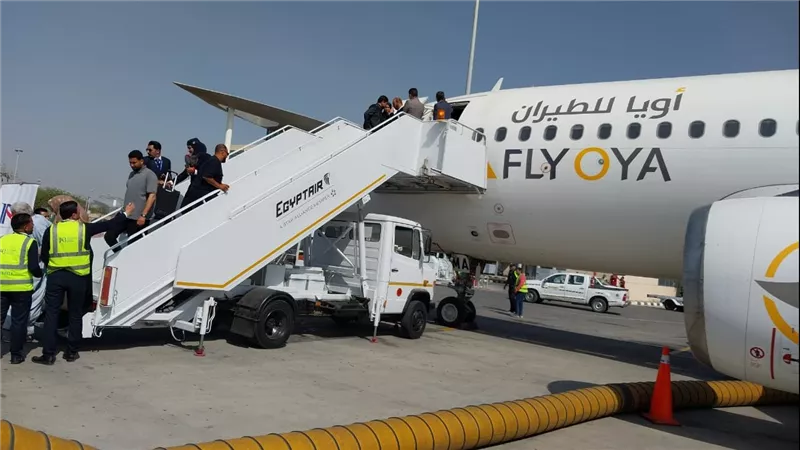 مصر للطيران للخدمات الأرضية تقدم خدماتها إلى شركة FLY OYA الليبية
