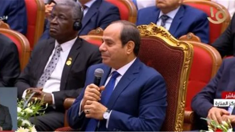 السيسي: حريصون على نجاح المعرض الطبى الأفريقى