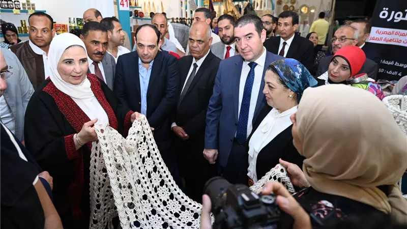 بنك ناصر الاجتماعي يشارك في معرض ديارنا لتسويق المنتجات اليدوية والتراثية بمنطقة مارينا 5