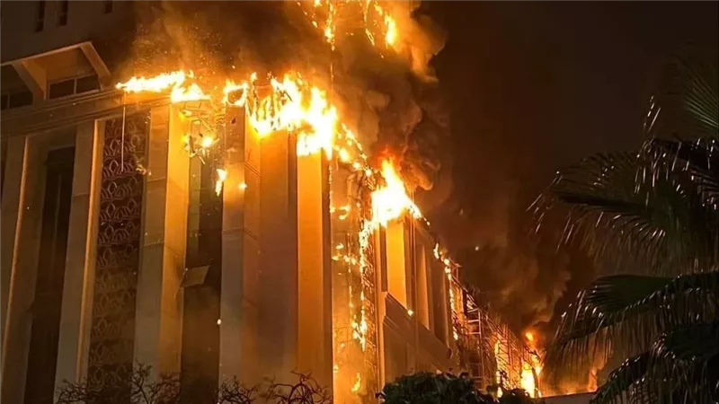 التفاصيل الكاملة لحريق مديرية أمن الإسماعيلية 