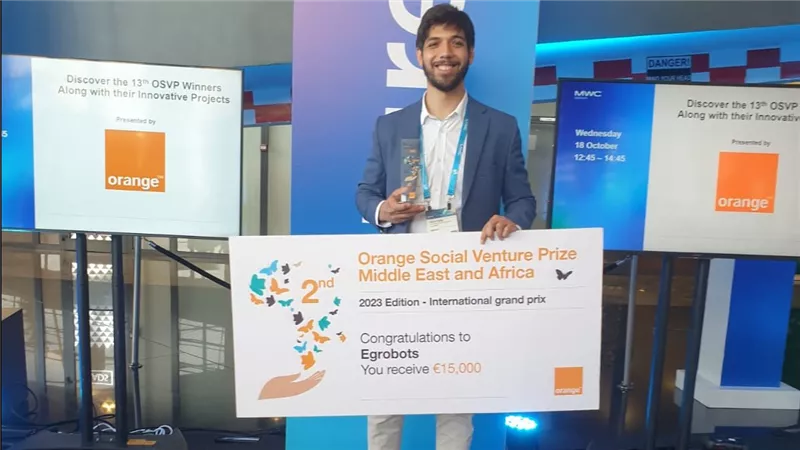 Egrobots ترفع علم مصر على منصة تتويج مسابقة اورنچ الدولية 
