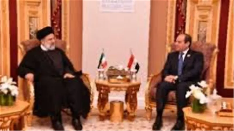 الرئيس السيسي ورئيس إيران يبحثان تطور الوضع في غزة