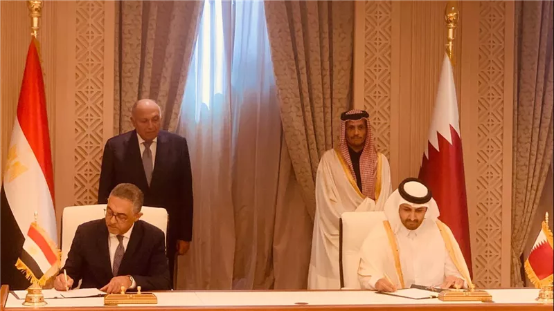 «مصر»و«قطر»يوقعان مذكرة تفاهم لتعزيز العلاقات الاستثمارية الثنائية بين البلدين  