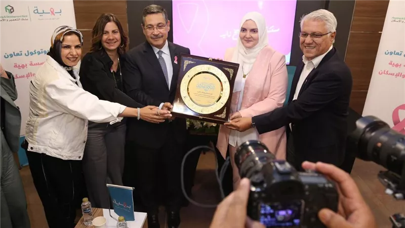التعمير والإسكان يفتتح جناحاً بمستشفى بهية باسم البنك 