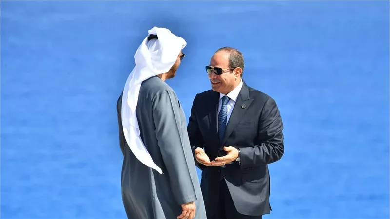 الرئيس السيسي والشيخ محمد بن زايد يشهدان إطلاق مشروع رأس الحكمة