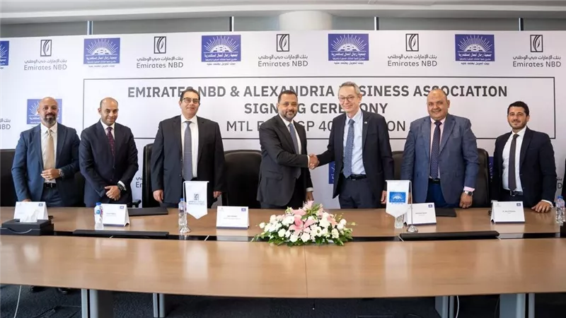بنك الإمارات دبي الوطني–مصر وجمعية رجال أعمال إسكندرية يوقعان عقد تمويل جديد