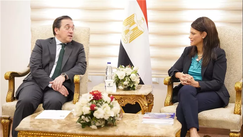 وزيرة التخطيط تبحث مع وزير الخارجية الإسباني تطوير العلاقات الاقتصادية المُشتركة