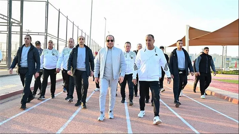 الرئيس السيسي بتفقد الأكاديمية العسكرية المصرية