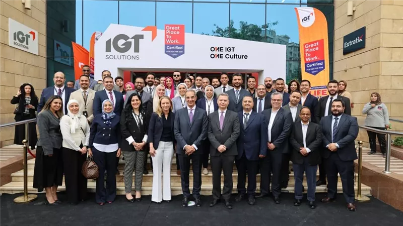 وزير الاتصالات يفتتح مقر شركة IGT Solutions العالمية بالمعادي