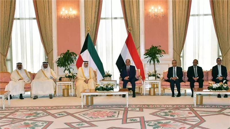 الرئيس السيسي يلتقي النائب الأول لرئيس مجلس الوزراء الكويتي
