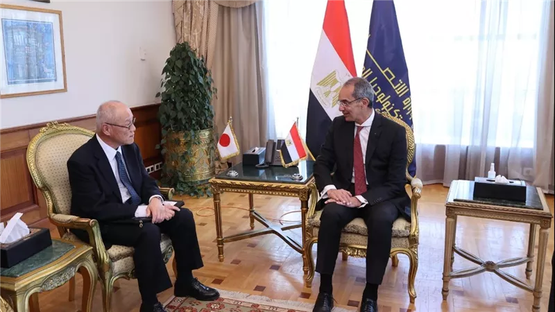 وزير الاتصالات يبحث مع سفير اليابان التعاون في مجالات الذكاء الاصطناعي وريادة الأعمال