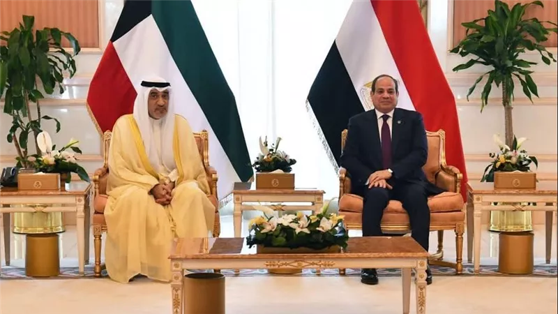 عاجل..الرئيس السيسي وولي عهد الكويت يؤكدان رفض تهجير الفلسطينيين