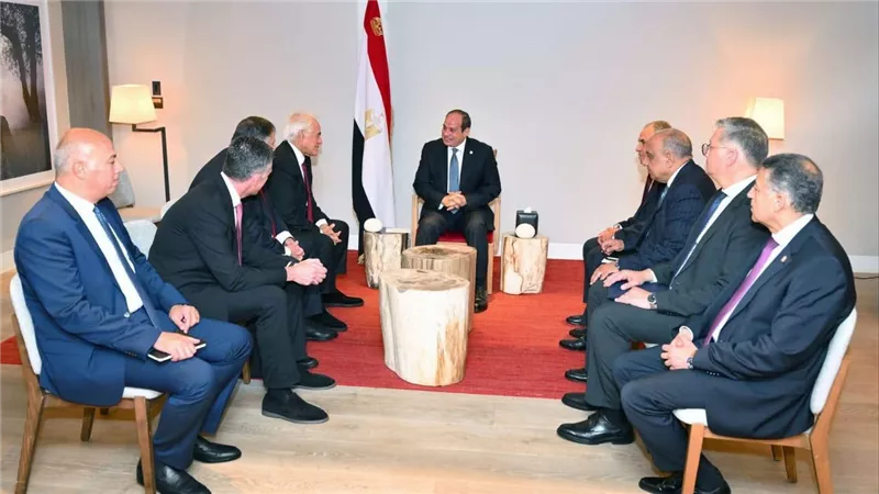 السيسي يبحث مع رئيس مجموعة “كوبولوزيس” مشروع الربط الكهربائي بين مصر وأوروبا