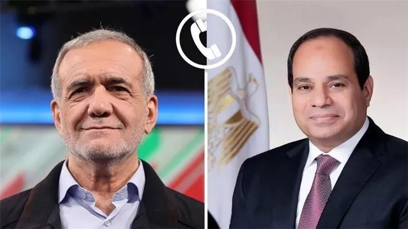 السيسي يُجري اتصالًا بنظيره الإيراني ويؤكد رفض مصر للتصعيد الإسرائيلي