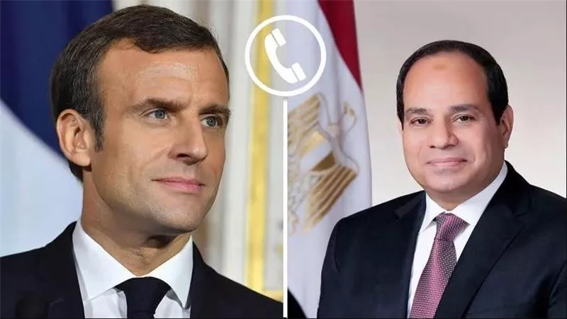 السيسي يتلقى اتصالًا من ماكرون: دعم فرنسي لجهود مصر في غزة 