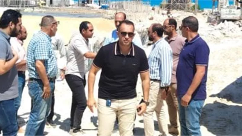 رئيس جهاز القرى السياحية يتابع أعمال تنفيذ بوغاز ربط البحيرات الشماليه بالتوسعات الجنوبية
