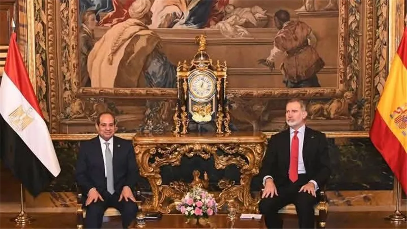 الرئيس السيسي يستقبل ملك إسبانيا في أول زيارة رسمية لمصر