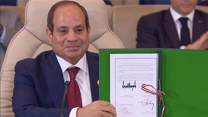  السيسي: ليكن اتفاق غزة بداية عهد جديد من السلام في الشرق الأوسط