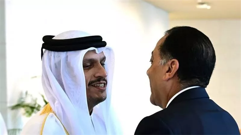 رئيس الوزراء القطري يستقبل الدكتور مصطفى مدبولي بالدوحة