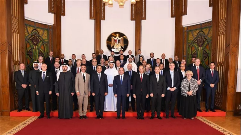 السيسي يستقبل قيادات شركات التعهيد العالمية  في قطاع الاتصالات وتكنولوجيا المعلومات
