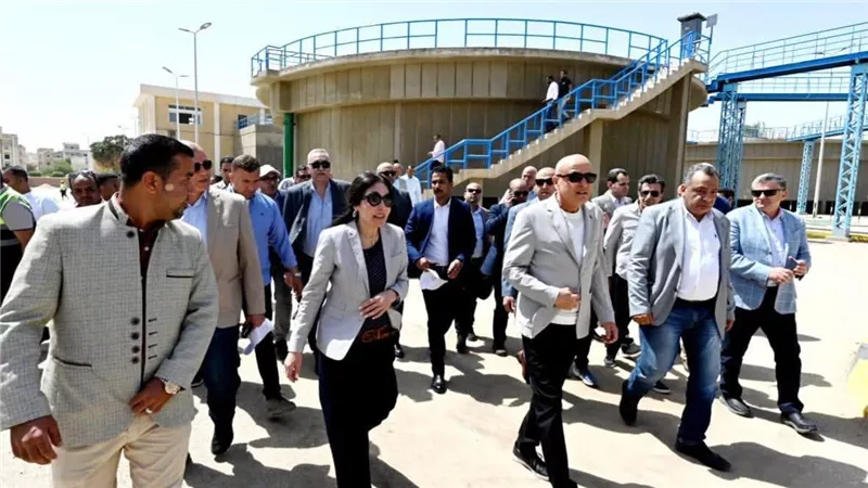 وزيرة الإسكان تصل محافظة الأقصر لتفقد عدد من مشروعات مياه الشرب والصرف الصحي بالمحافظة
