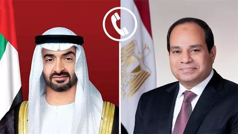 الرئيس السيسي يؤكد للشيخ محمد بن زايد إدانة مصر للعدوان الإيراني وتضامنها الكامل مع الإمارات