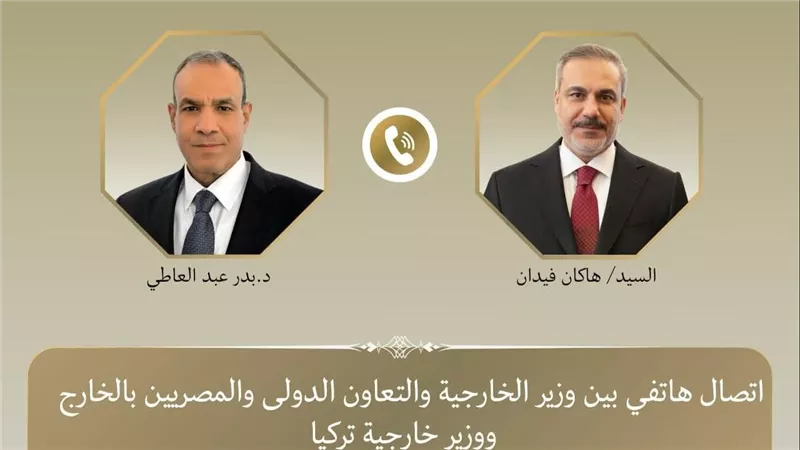 وزير الخارجية يبحث هاتفياً مع نظيره التركي جهود خفض التصعيد الإقليمي