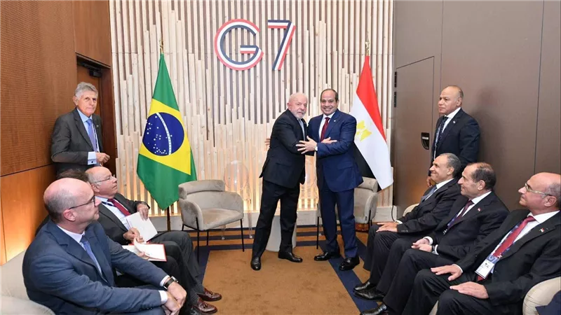  السيسي ولولا دا سيلفا يبحثان تعزيز الشراكة الاستراتيجية بين مصر والبرازيل