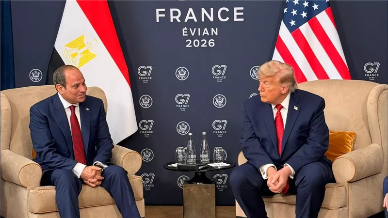  السيسي وترامب يبحثان تعزيز الشراكة والاستقرار الإقليمي وقضايا الشرق الأوسط