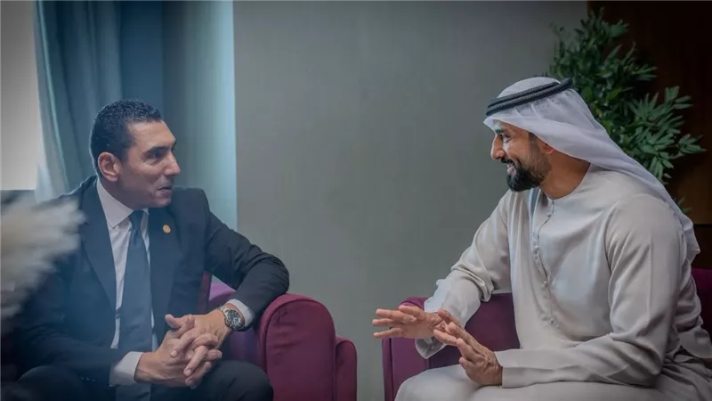 وزير الشباب والرياضة يلتقي وزير الدولة لشؤون الشباب بدولة الإمارات على هامش الملتقى العربي الأول بالمغرب