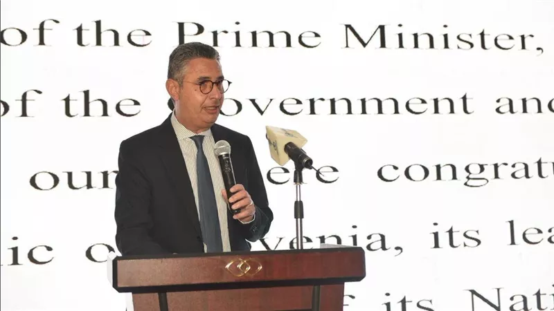 وزير التموين يشارك احتفال سلوفينيا ويؤكد تعزيز التعاون الاقتصادي الثنائي المشترك