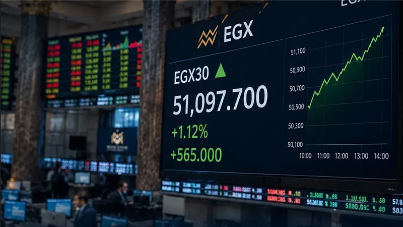 قفزة قوية في البورصة المصرية.. ومؤشر EGX30 يكسر حاجز 51 ألف نقطة