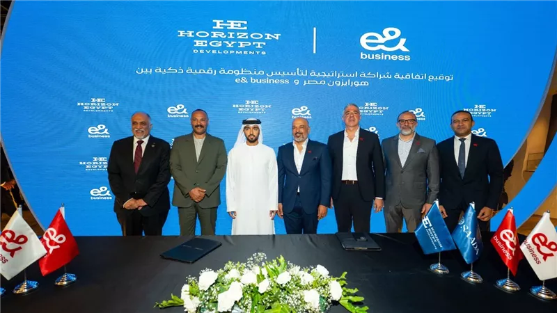 e& Business وهورايزون مصر توقعان شراكة استراتيجية لتأسيس منظومة رقمية ذكية في مشروع سعادة القاهرة الجديدة