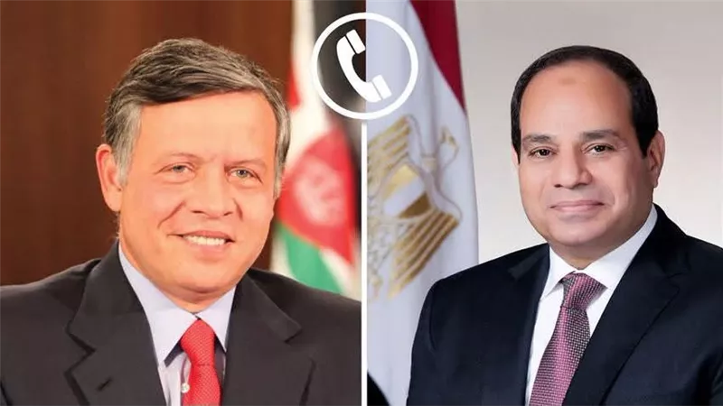 السيسي يؤكد دعم مصر للأردن ورفض التصعيد بالمنطقة