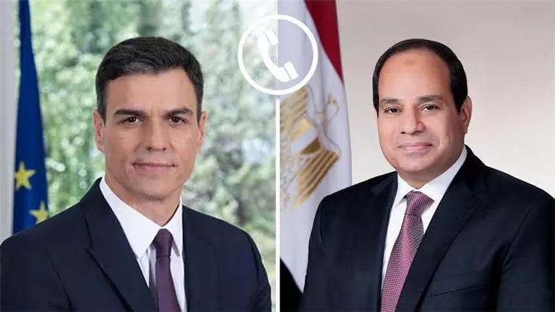 السيسي وسانشيز يؤكدان تعزيز التعاون ورفض التصعيد ودعم الاستقرار والسلام الإقليمي والدولي المشترك