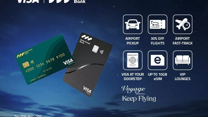 بنك قناة السويس يُقدم تجربة سفر مُتكاملة لحاملي بطاقات Visa الائتمانية