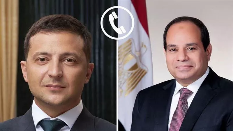 السيسي وزيلينسكي يبحثان تعزيز العلاقات وخفض التصعيد الإقليمي
