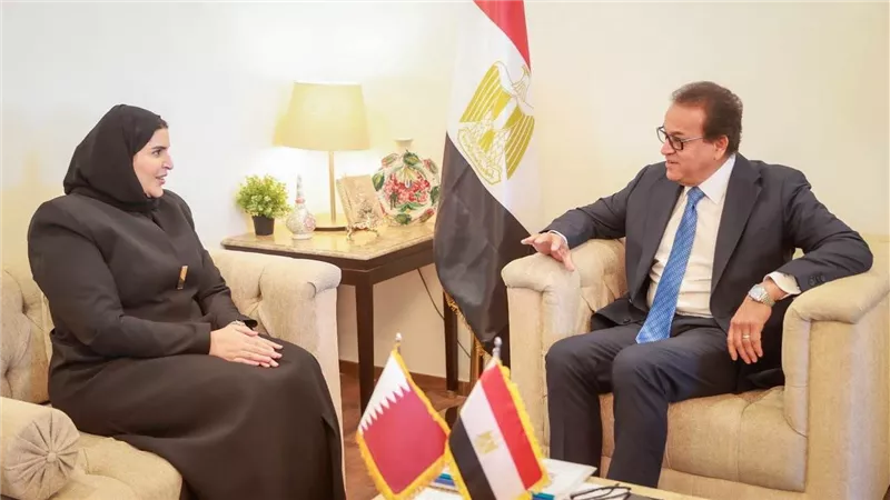 وزير الصحة يبحث مع وزيرة قطر سبل دعم الفلسطينيين وتعزيز التعاون الصحي المشترك