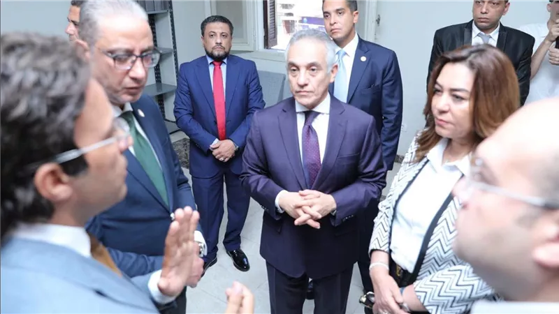 وزيرا العدل والتنمية المحلية يشهدان تشغيل فرع توثيق الودي بالصف ضمن حياة كريمة