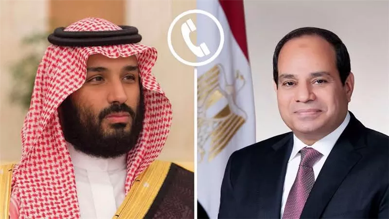 السيسي ومحمد بن سلمان يبحثان تعزيز العلاقات وخفض التصعيد وحماية أمن المنطقة واستقرارها