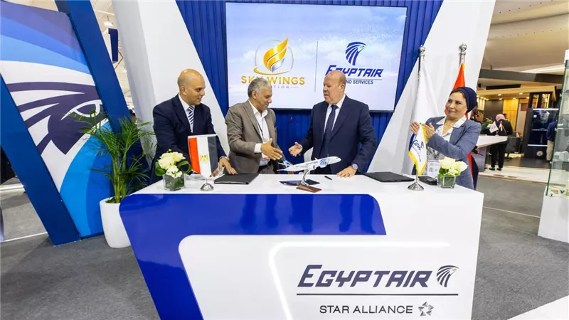 مصر للطيران للخدمات الأرضية توقع عقد وكالة جديدًا مع Skywings Aviation