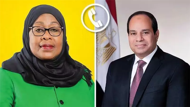 السيسي يعزي رئيسة تنزانيا في وفاة زوجها ويؤكد دعم مصر لمسيرة ت