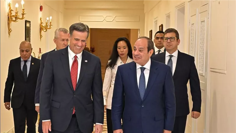 السيسي يستقبل مدير المخابرات الأمريكية ويشدد على الحلول السياسية لأزمات المنطقة