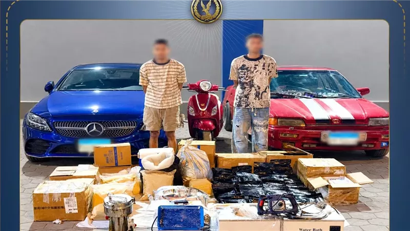 ضبط 176 كيلو بودر بـ450 مليون جنيه داخل شقة بالجيزة