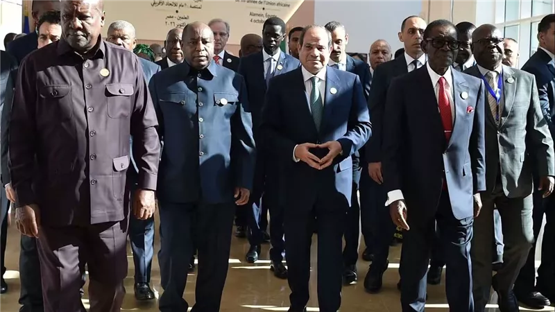 الرئيس السيسي ورامافوزا يبحثان تعزيز العلاقات وقضايا القارة والقضية الفلسطينية